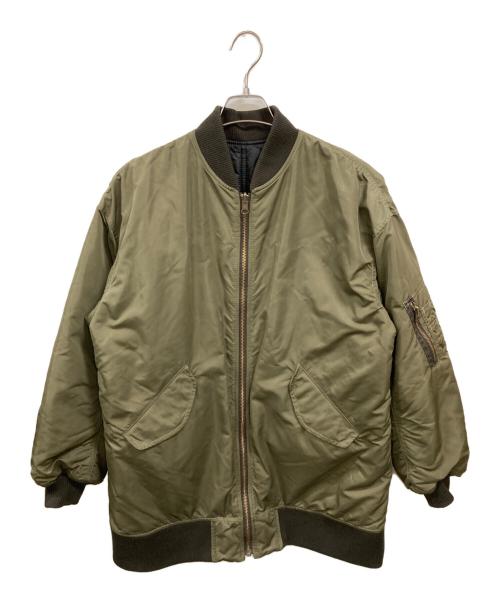 FRAMeWORK（フレームワーク）FRAMeWORK (フレームワーク) 2way ロングMA-1 カーキ サイズ:36の古着・服飾アイテム