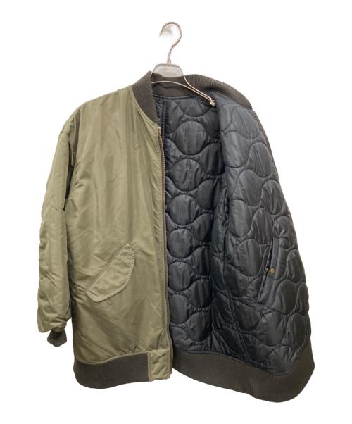 FRAMeWORK（フレームワーク）FRAMeWORK (フレームワーク) 2way ロングMA-1 カーキ サイズ:36の古着・服飾アイテム