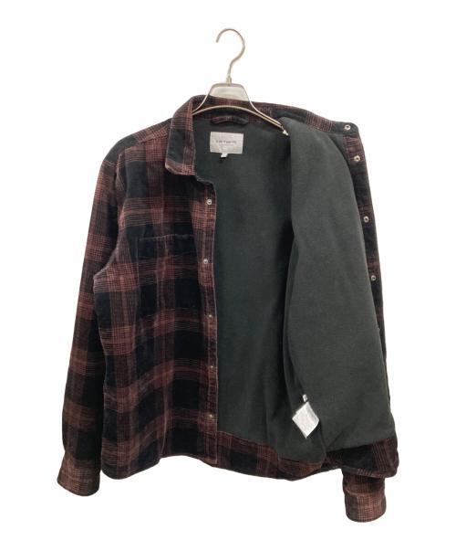 Carhartt WIP（カーハート ワークインプログレス）CARHARTT WIP (カーハート ワークインプログレス) WIP GINNIS CORDUROY SHIRT JACKET ブラック×ブラウン サイズ:Ｌの古着・服飾アイテム