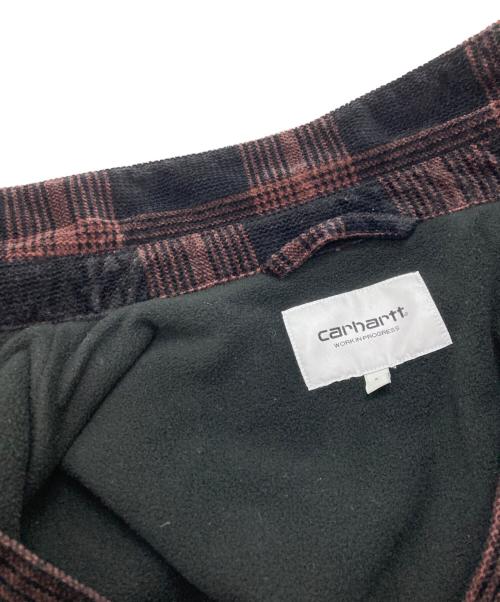 Carhartt WIP（カーハート ワークインプログレス）CARHARTT WIP (カーハート ワークインプログレス) WIP GINNIS CORDUROY SHIRT JACKET ブラック×ブラウン サイズ:Ｌの古着・服飾アイテム