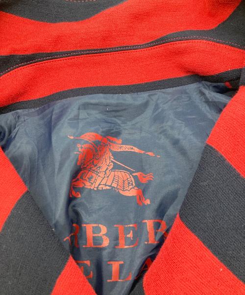 BURBERRY BLUE LABEL（バーバリーロンドンブルーレーベル）BURBERRY BLUE LABEL (バーバリーロンドンブルーレーベル) ダブルジャケット ネイビー×レッド サイズ:Ｍの古着・服飾アイテム