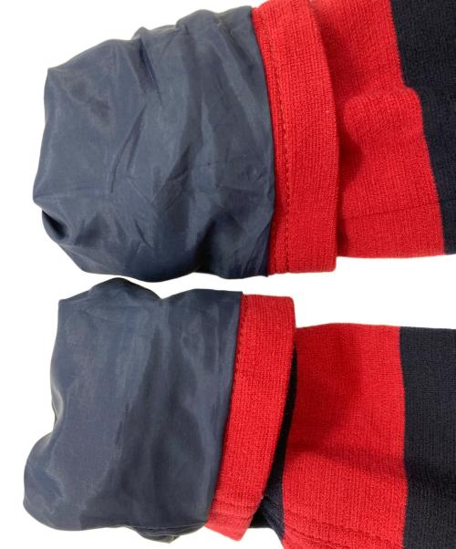 BURBERRY BLUE LABEL（バーバリーロンドンブルーレーベル）BURBERRY BLUE LABEL (バーバリーロンドンブルーレーベル) ダブルジャケット ネイビー×レッド サイズ:Ｍの古着・服飾アイテム
