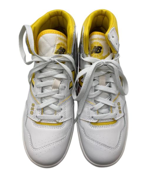 NEW BALANCE（ニューバランス）NEW BALANCE (ニューバランス) ハイカットスニーカー イエロー×ホワイト サイズ:25cmの古着・服飾アイテム