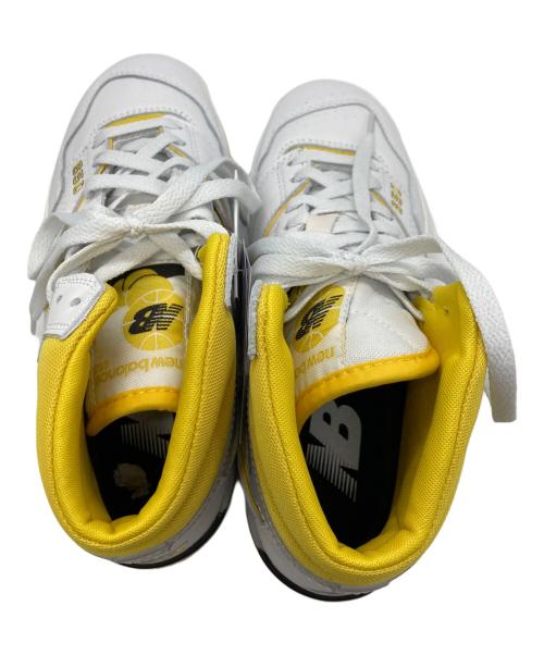 NEW BALANCE（ニューバランス）NEW BALANCE (ニューバランス) ハイカットスニーカー イエロー×ホワイト サイズ:25cmの古着・服飾アイテム