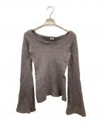 L.G.Bルグランブルー）の古着「TWEED KNIT ARMY」｜ブラウン