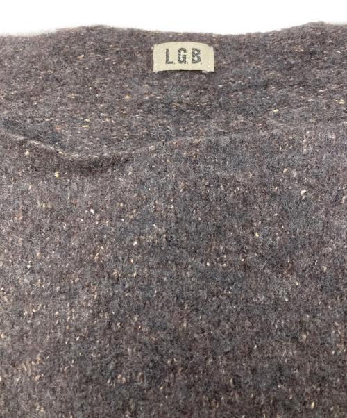 L.G.B（ルグランブルー）L.G.B (ルグランブルー) TWEED KNIT ARMY ブラウン サイズ:2の古着・服飾アイテム