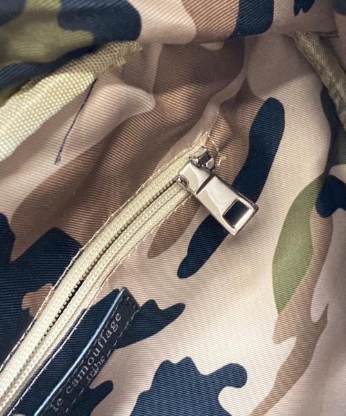 le camouflage（ル カムフラージュ）LE CAMOUFLAGE (ル カムフラージュ) メッシュバックパック ベージュの古着・服飾アイテム