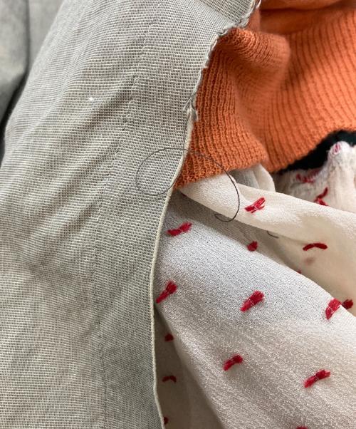 UNDERCOVER（アンダーカバー）UNDERCOVER (アンダーカバー) 再構築リメイクドッキングジャケット グリーン サイズ:2の古着・服飾アイテム