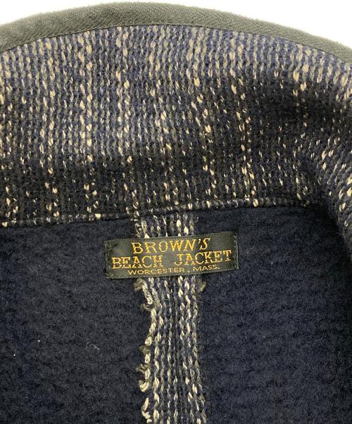 BROWN'S BEACH JACKET（ブラウンズビーチジャケット）BROWN'S BEACH JACKET (ブラウンズビーチジャケット) テーラードジャケット ネイビー サイズ:40の古着・服飾アイテム