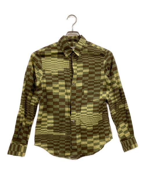COMME des GARCONS（コムデギャルソン）COMME des GARCONS (コムデギャルソン) 総柄シャツ カーキ サイズ:Mの古着・服飾アイテム