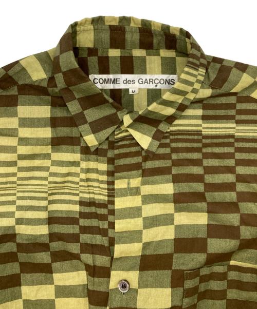 COMME des GARCONS（コムデギャルソン）COMME des GARCONS (コムデギャルソン) 総柄シャツ カーキ サイズ:Mの古着・服飾アイテム