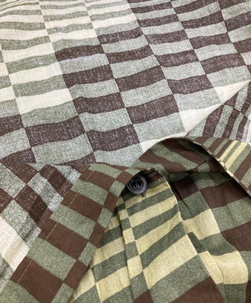 COMME des GARCONS（コムデギャルソン）COMME des GARCONS (コムデギャルソン) 総柄シャツ カーキ サイズ:Mの古着・服飾アイテム