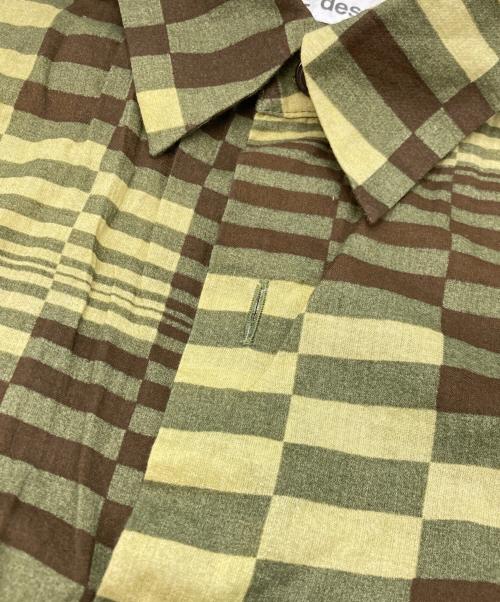 COMME des GARCONS（コムデギャルソン）COMME des GARCONS (コムデギャルソン) 総柄シャツ カーキ サイズ:Mの古着・服飾アイテム