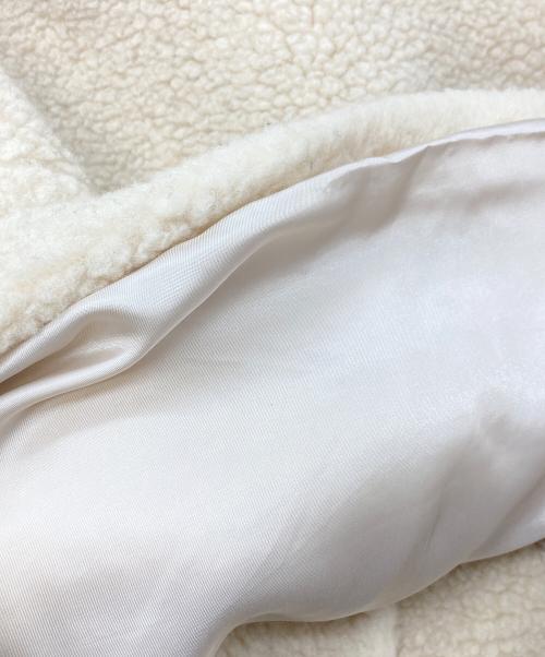 BALLSEY（ボールジィ）BALLSEY (ボールジィ) ボアスライバー スタンドカラーショートコート ベージュ サイズ:34の古着・服飾アイテム