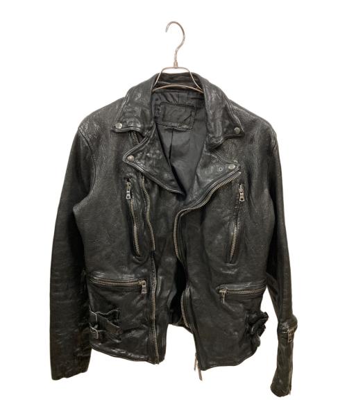 JACKROSE Luv maison（ジャックローズラブメゾン）JACKROSE Luv maison (ジャックローズラブメゾン) ゴートレザージャケット ブラック サイズ:46の古着・服飾アイテム