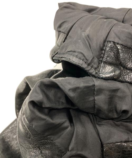 JACKROSE Luv maison（ジャックローズラブメゾン）JACKROSE Luv maison (ジャックローズラブメゾン) ゴートレザージャケット ブラック サイズ:46の古着・服飾アイテム