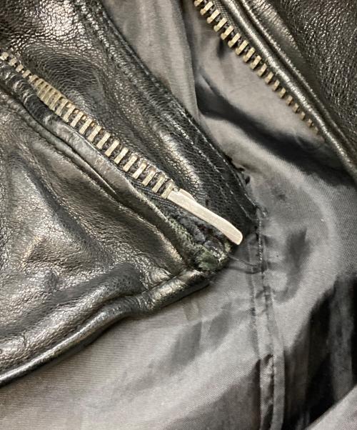 JACKROSE Luv maison（ジャックローズラブメゾン）JACKROSE Luv maison (ジャックローズラブメゾン) ゴートレザージャケット ブラック サイズ:46の古着・服飾アイテム