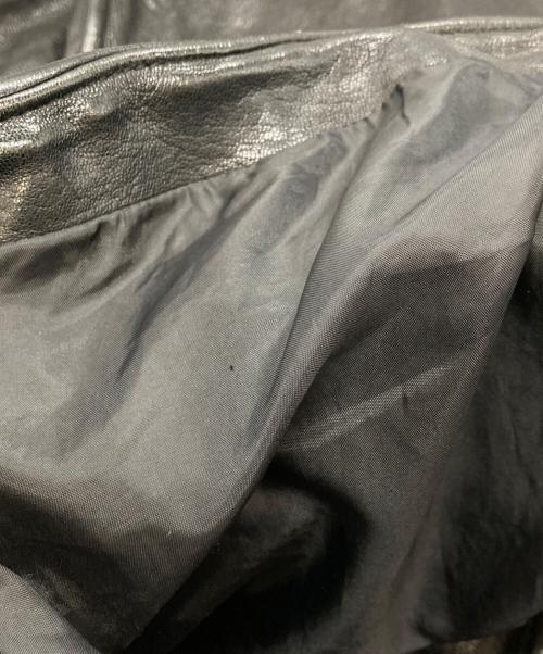 JACKROSE Luv maison（ジャックローズラブメゾン）JACKROSE Luv maison (ジャックローズラブメゾン) ゴートレザージャケット ブラック サイズ:46の古着・服飾アイテム