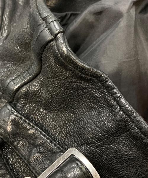 JACKROSE Luv maison（ジャックローズラブメゾン）JACKROSE Luv maison (ジャックローズラブメゾン) ゴートレザージャケット ブラック サイズ:46の古着・服飾アイテム