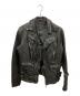 JACKROSE Luv maison（ジャックローズラブメゾン）の古着「ゴートレザージャケット」｜ブラック