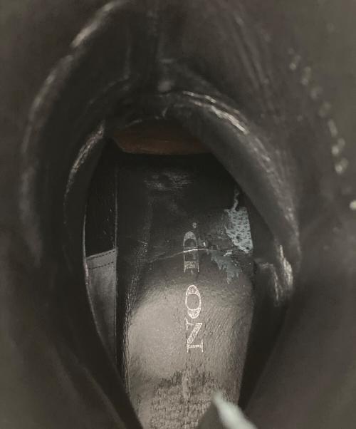 NO ID.（ノーアイディー）NO ID. (ノーアイディー) バックZIPヒールブーツ ブラック サイズ:40の古着・服飾アイテム