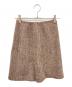 MIU MIU（ミュウミュウ）の古着「ウールツイードスカート」｜ブラウン