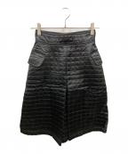 MIU MIUミュウミュウ）の古着「キルティングスカート」｜ブラック