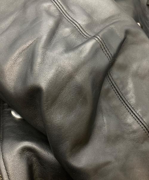 777 HARLEY ANGEL（ハーレーエンジェル）777 HARLEY ANGEL (ハーレーエンジェル) アビエイター型 シングルライダースジャケット ブラック サイズ:XXLの古着・服飾アイテム