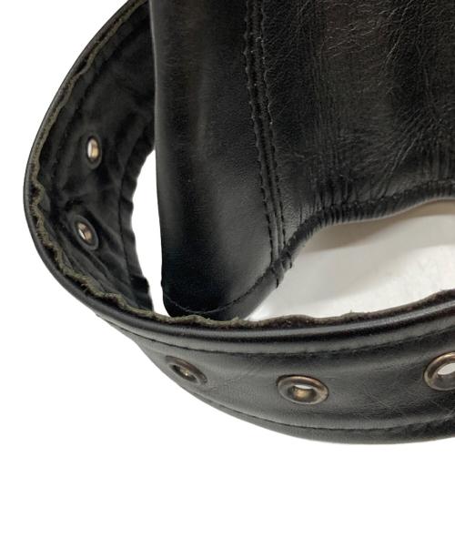 777 HARLEY ANGEL（ハーレーエンジェル）777 HARLEY ANGEL (ハーレーエンジェル) アビエイター型 シングルライダースジャケット ブラック サイズ:XXLの古着・服飾アイテム