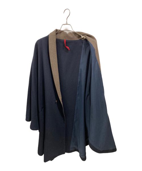 YANTOR（ヤントル）YANTOR (ヤントル) 袈裟コート ネイビー サイズ:Ｌの古着・服飾アイテム