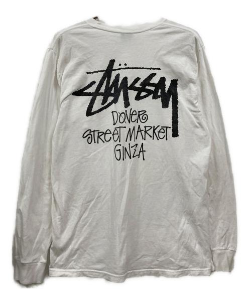 stussy（ステューシー）stussy (ステューシー) プリントカットソー ホワイト サイズ:Mの古着・服飾アイテム
