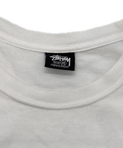 stussy（ステューシー）stussy (ステューシー) プリントカットソー ホワイト サイズ:Mの古着・服飾アイテム