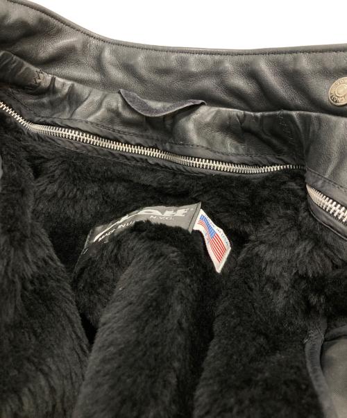 Schott（ショット）Schott (ショット) ライナー付カウレザーシングルライダースジャケット ブラック サイズ:34の古着・服飾アイテム