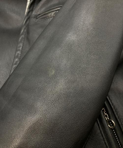 Schott（ショット）Schott (ショット) ライナー付カウレザーシングルライダースジャケット ブラック サイズ:34の古着・服飾アイテム