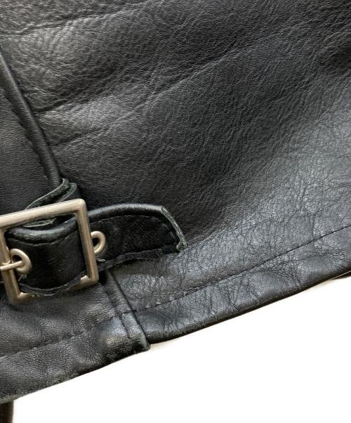 Schott（ショット）Schott (ショット) ライナー付カウレザーシングルライダースジャケット ブラック サイズ:34の古着・服飾アイテム