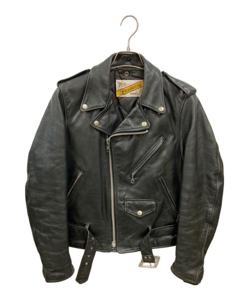 Schott（ショット）Schott (ショット) ダブルライダースジャケット ブラック サイズ:34の古着・服飾アイテム