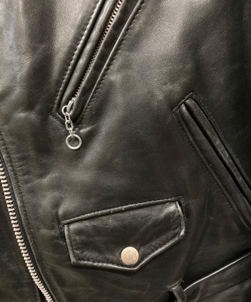 Schott（ショット）Schott (ショット) ダブルライダースジャケット ブラック サイズ:34の古着・服飾アイテム
