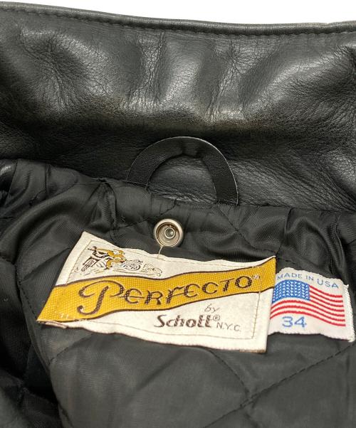 Schott（ショット）Schott (ショット) ダブルライダースジャケット ブラック サイズ:34の古着・服飾アイテム