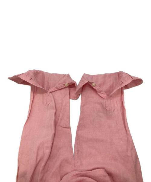 POLO RALPH LAUREN（ポロ・ラルフローレン）POLO RALPH LAUREN (ポロ・ラルフローレン) 開襟リネンシルクシャツ ピンク サイズ:Lの古着・服飾アイテム