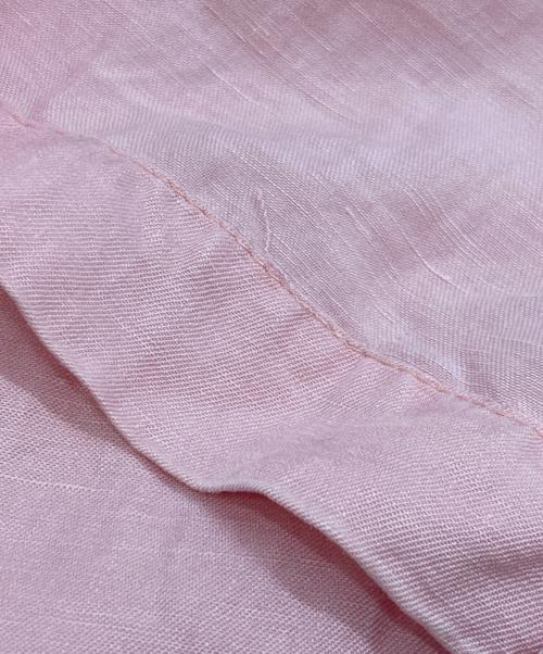 POLO RALPH LAUREN（ポロ・ラルフローレン）POLO RALPH LAUREN (ポロ・ラルフローレン) 開襟リネンシルクシャツ ピンク サイズ:Lの古着・服飾アイテム