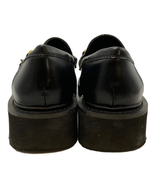 Mila Owen（ミラオーウェン）Mila Owen (ミラオーウェン) フリンジ付きローファー ブラック サイズ:24.5cmの古着・服飾アイテム