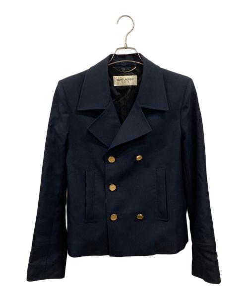 Saint Laurent Paris（サンローランパリ）Saint Laurent Paris (サンローランパリ) ダブルブレストジャケット ネイビー サイズ:46の古着・服飾アイテム