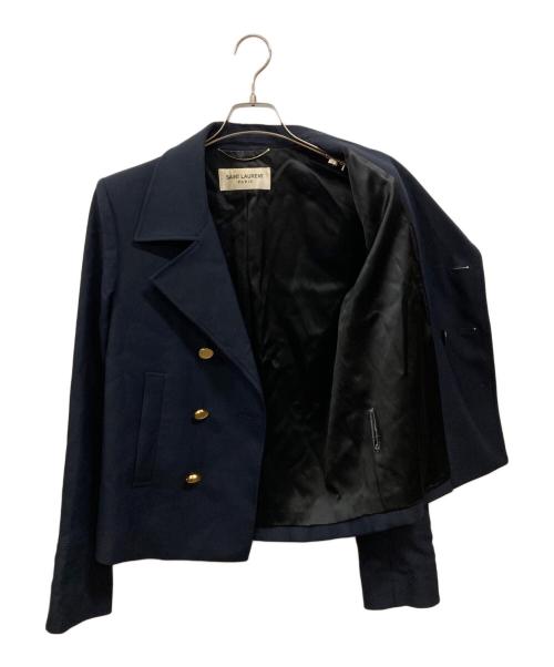 Saint Laurent Paris（サンローランパリ）Saint Laurent Paris (サンローランパリ) ダブルブレストジャケット ネイビー サイズ:46の古着・服飾アイテム