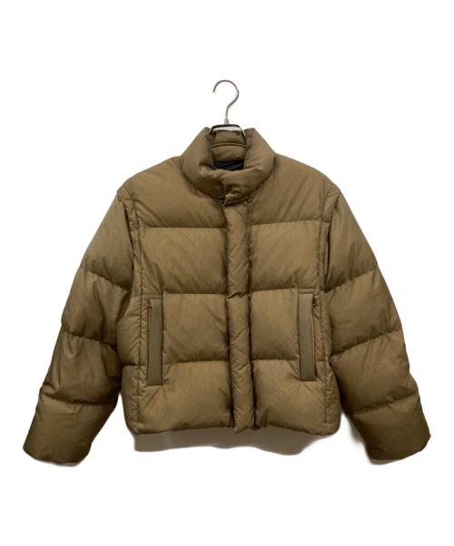 Gymphlex（ジムフレックス）Gymphlex (ジムフレックス) ショートダウンジャケット ベージュ サイズ:14の古着・服飾アイテム