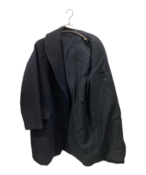 COMOLI（コモリ）COMOLI (コモリ) ウールショールカラーコート ネイビー サイズ:1の古着・服飾アイテム