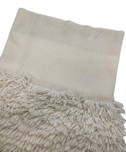 VERMEIL par iena（ヴェルメイユ パー イエナ）VERMEIL par iena (ヴェルメイユ パー イエナ) ループ編みウールニットスカート ホワイト サイズ:Freeの古着・服飾アイテム