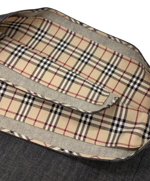 BURBERRY BLUE LABEL（バーバリーロンドンブルーレーベル）BURBERRY BLUE LABEL (バーバリーロンドンブルーレーベル) ノバチェックリバーシブル巻きスカート インディゴ×ブラウン サイズ:36の古着・服飾アイテム