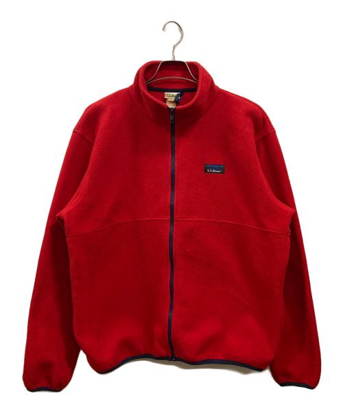 L.L.Bean（エルエルビーン）L.L.Bean (エルエルビーン) フリースジャケット レッド サイズ:Ⅼの古着・服飾アイテム