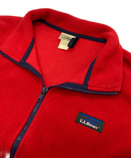 L.L.Bean（エルエルビーン）L.L.Bean (エルエルビーン) フリースジャケット レッド サイズ:Ⅼの古着・服飾アイテム