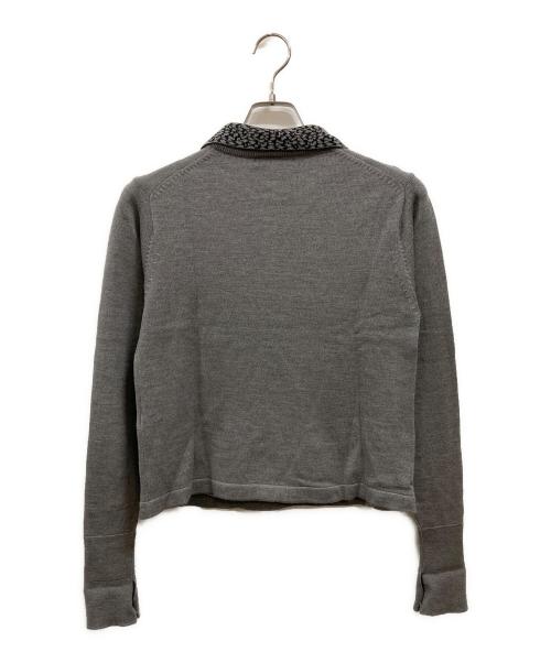 Christian Dior Sports（クリスチャン ディオールスポーツ）Christian Dior Sports (クリスチャン ディオールスポーツ) ニットポロシャツ グレー サイズ:Ｍの古着・服飾アイテム